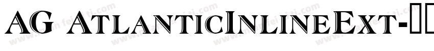 AG AtlanticInlineExt字体转换
